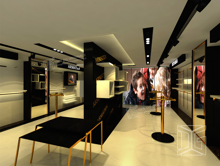 Luxury Wooden Kids Garment Store Furniture