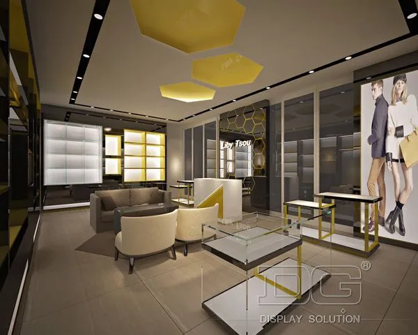 HB32 Luxury Stainless Steel Handbag Display Counter 1