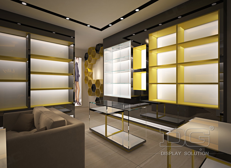 Stainless Steel Handbag Display Counter