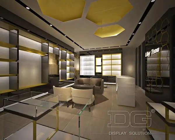 Custom wholesale Handbags Showcase design solution Manufacturer | DG Display Showcase 3