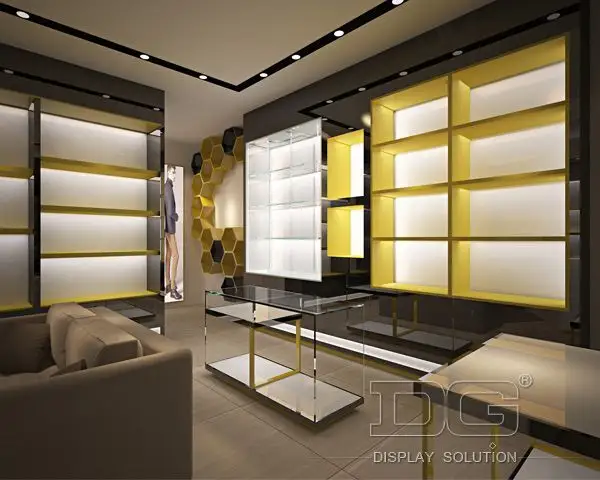 Custom wholesale Handbags Showcase design solution Manufacturer | DG Display Showcase 2