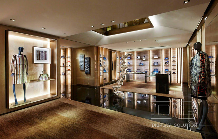 Brand Wooden Handbag shop decoration