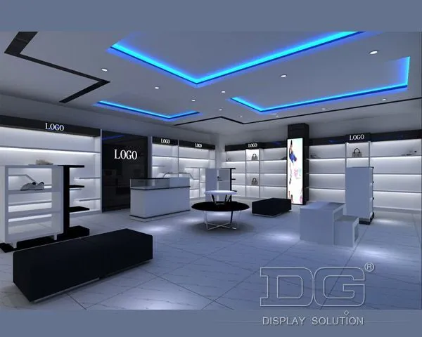 HB26 Wood Suitcase And Handbag Display Shelves 1