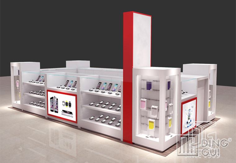 EL74 Innovativ brugerdefineret mobiltelefonkiosk til indkøbscenter til salg 4