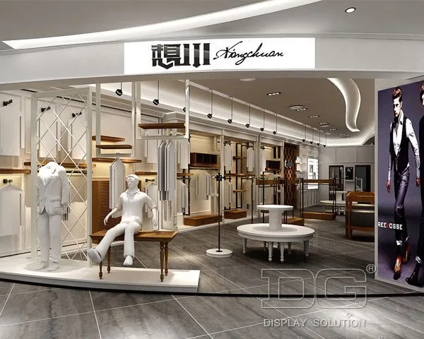 GR161 High End Menswear Retail Garment Shop Interior Design 1