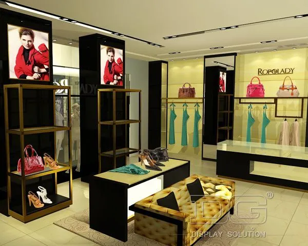 GR162 Fashion Wood Ladies Shop Decoration Design 1