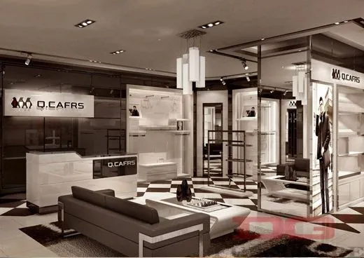 GR130 Luxury Wooden Clothes Store Furniture 1