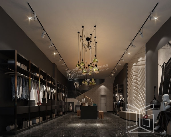 GR144 Fashion Lady Wooden Clothing Shop Furniture 1