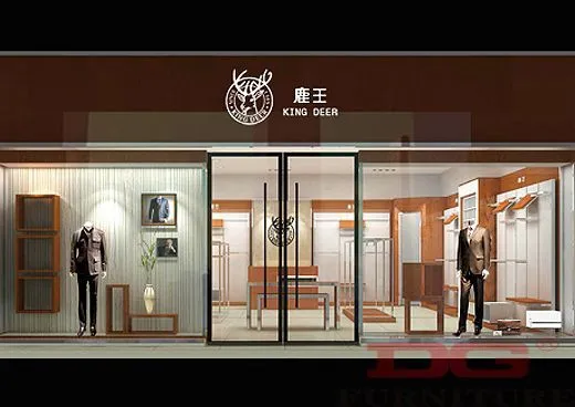 GR136 Menswear Boutique Clothing Display Racks 1