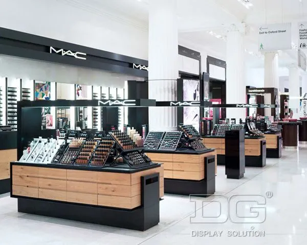 CM35 Golden Luxury Custom Cosmetic Display 1