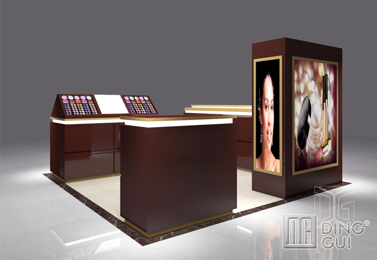 CM91 Modern shopping mall cosmetic kiosk design for makeup 6