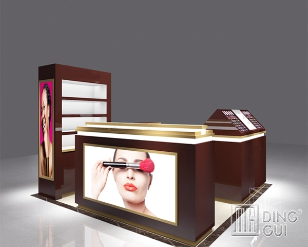CM91 Modern shopping mall cosmetic kiosk design for makeup 1