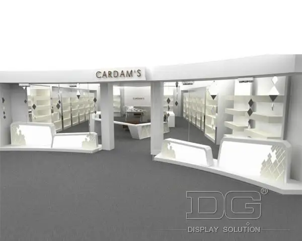 DG Master | professional glass showcase for shoes modern design  2