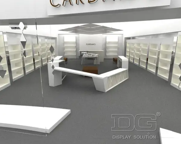 DG Master | professional glass showcase for shoes modern design  3