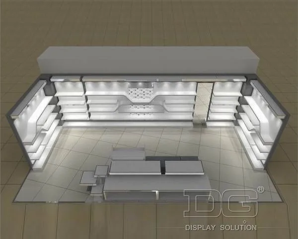 FT39 New Design Wooden Luxury Shoe Rack Display 1