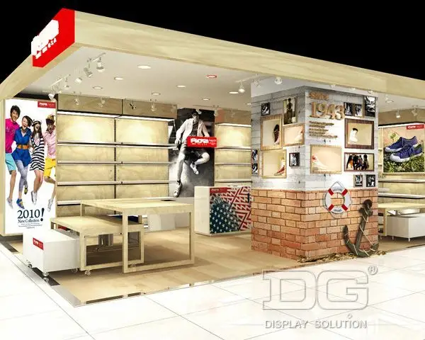 Custom Shoe Store Showcase company personalized Manufacturer | DG Display Showcase 2