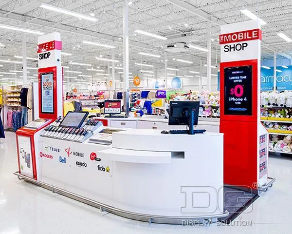 EL19 Mall Kiosk Mobile Phone Display Counter 1