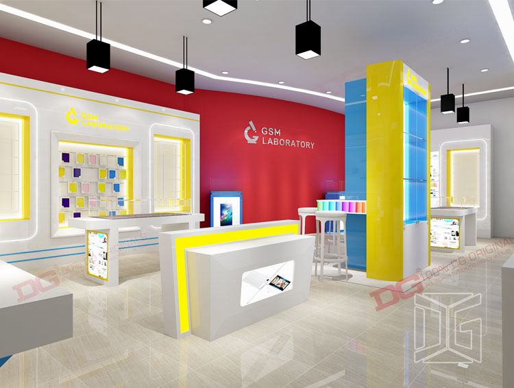  Telefondisplay i glas og træ