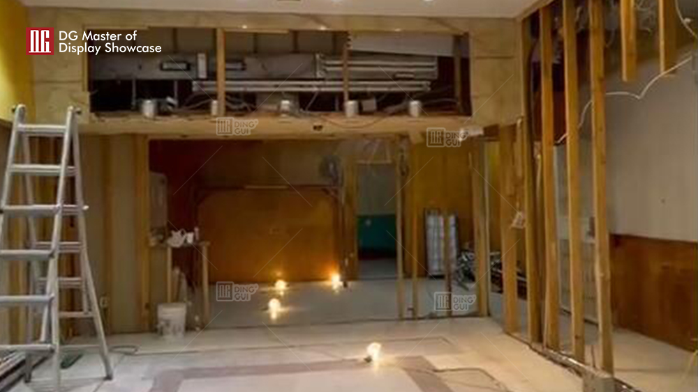 Projekt vitríny pro luxusní klenotnictví v USA 1