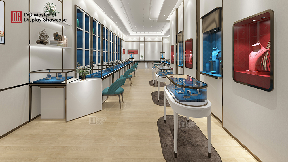 Projekt vitríny pro luxusní klenotnictví v USA 4