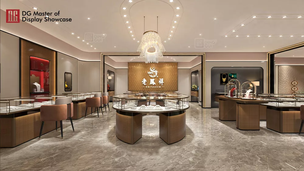 Projekt výstavy luxusních klenotnictví Laofengxiang 4