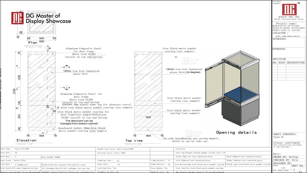 Philippine Museum of Natural History showcase project 1
