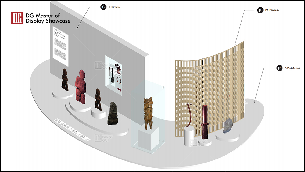 Nationalmuseum-Showcase-Projekt auf Französisch 2