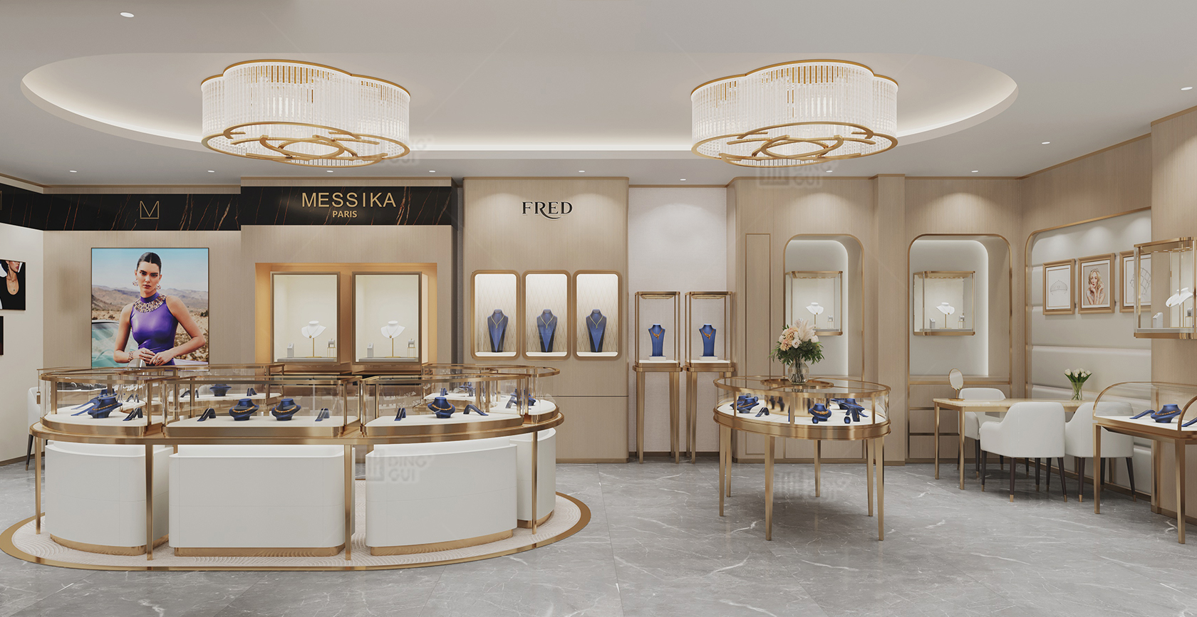 French high-end jewelry and watch brand collective store project one-stop solution 1