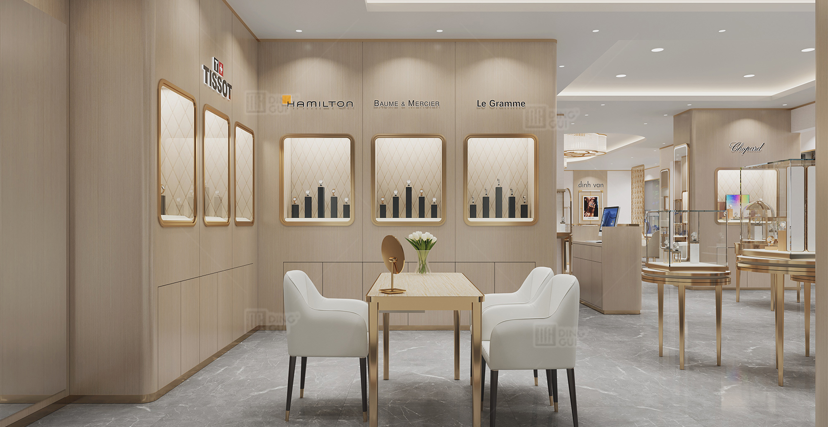 French high-end jewelry and watch brand collective store project one-stop solution 3