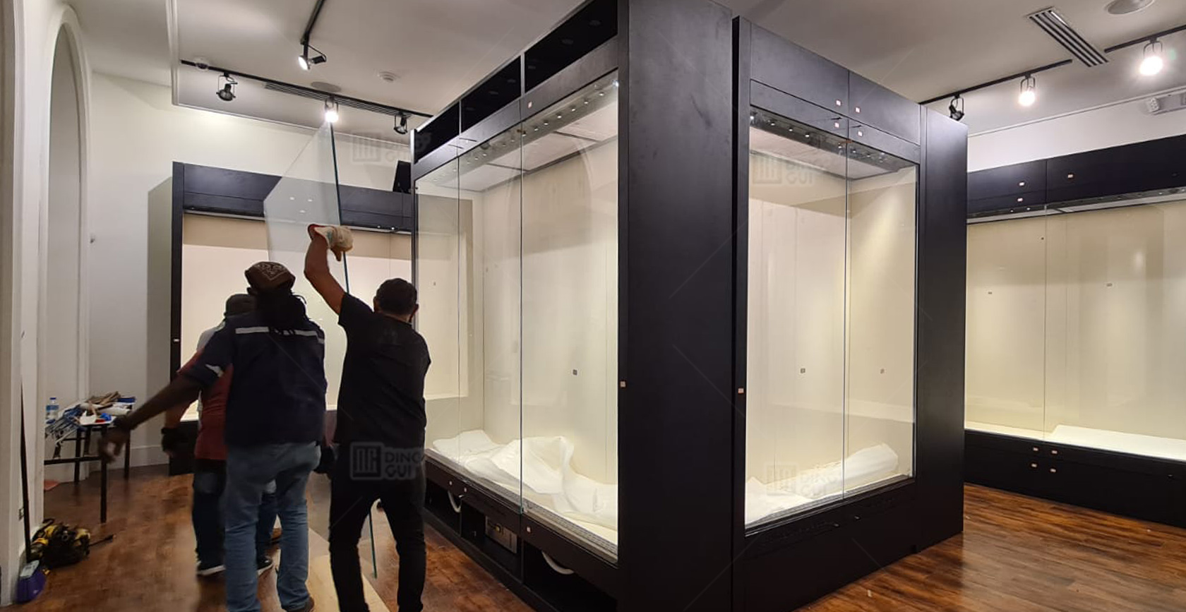 Trinidadian Historical Figures Memorial Hall display cases design project 3