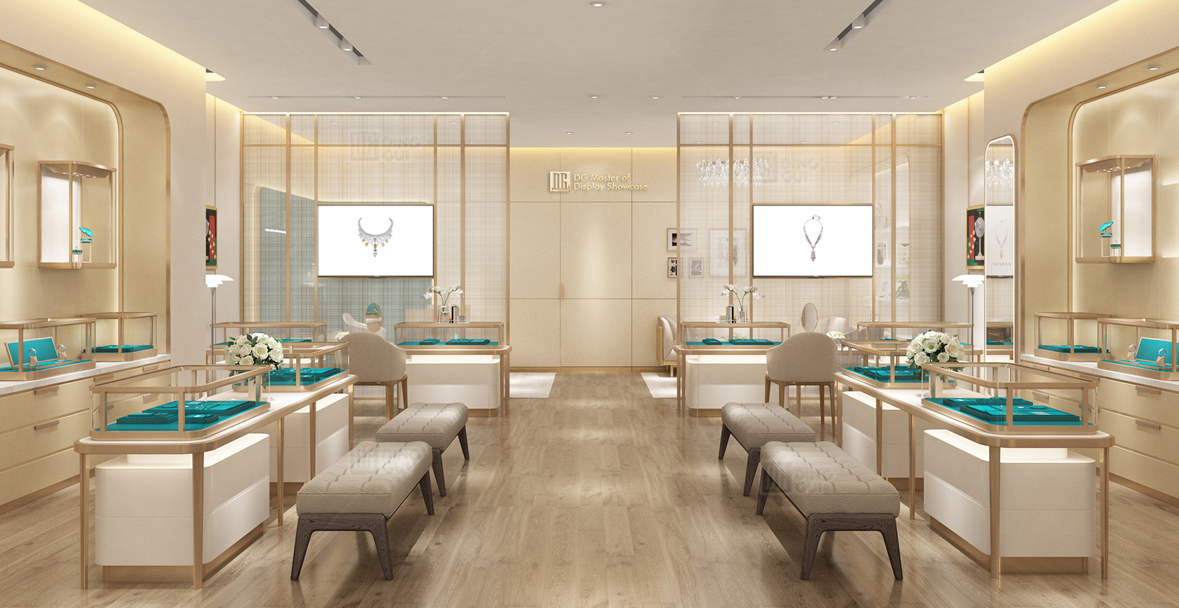 India high-end jewelry chain brand showcase customization project 2