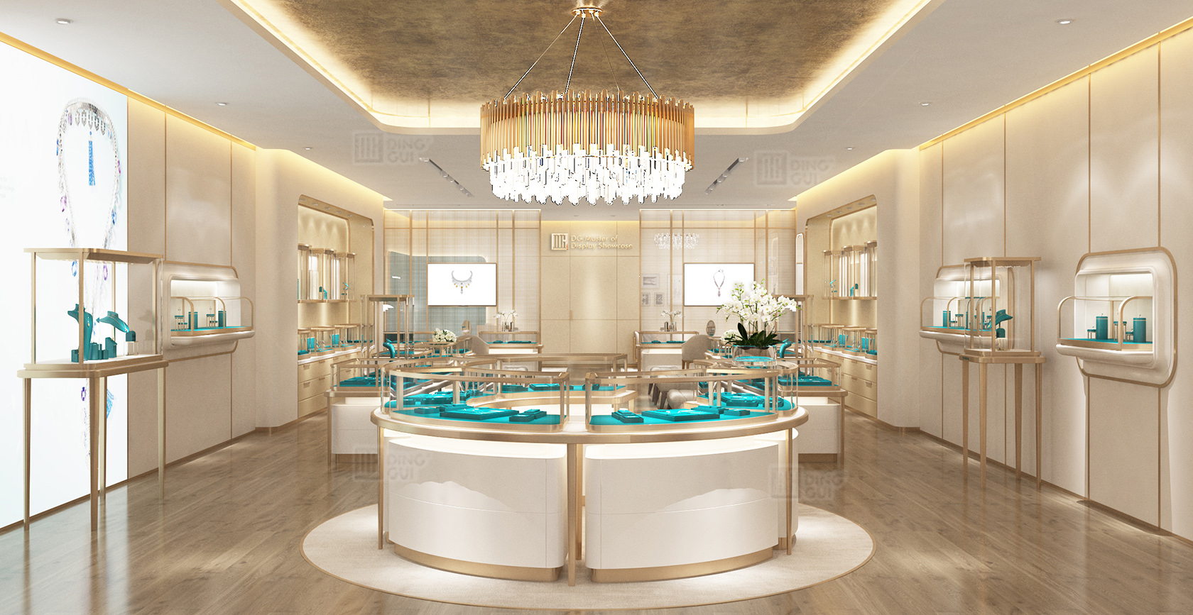 India high-end jewelry chain brand showcase customization project 1