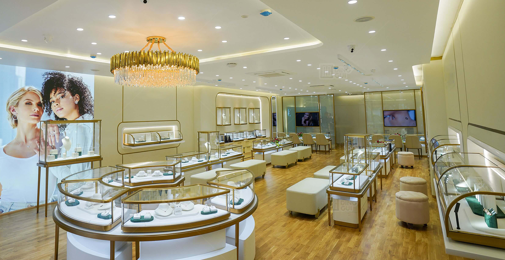India high-end jewelry chain brand showcase customization project 3