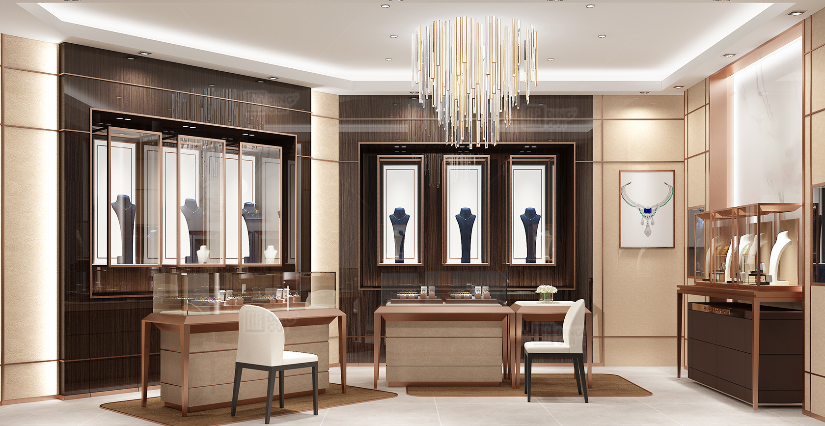 Bahrain Jewelry Brand High-End Luxury Shop Jewelry Showcase Project 2