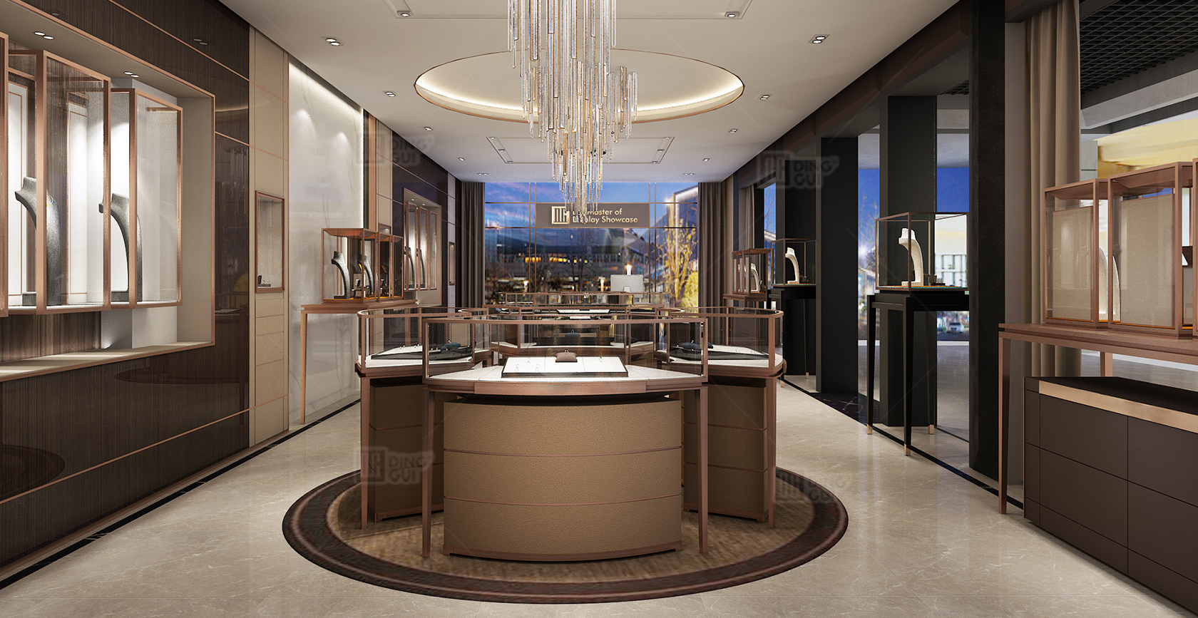 Bahrain Jewelry Brand High-End Luxury Shop Jewelry Showcase Project 1