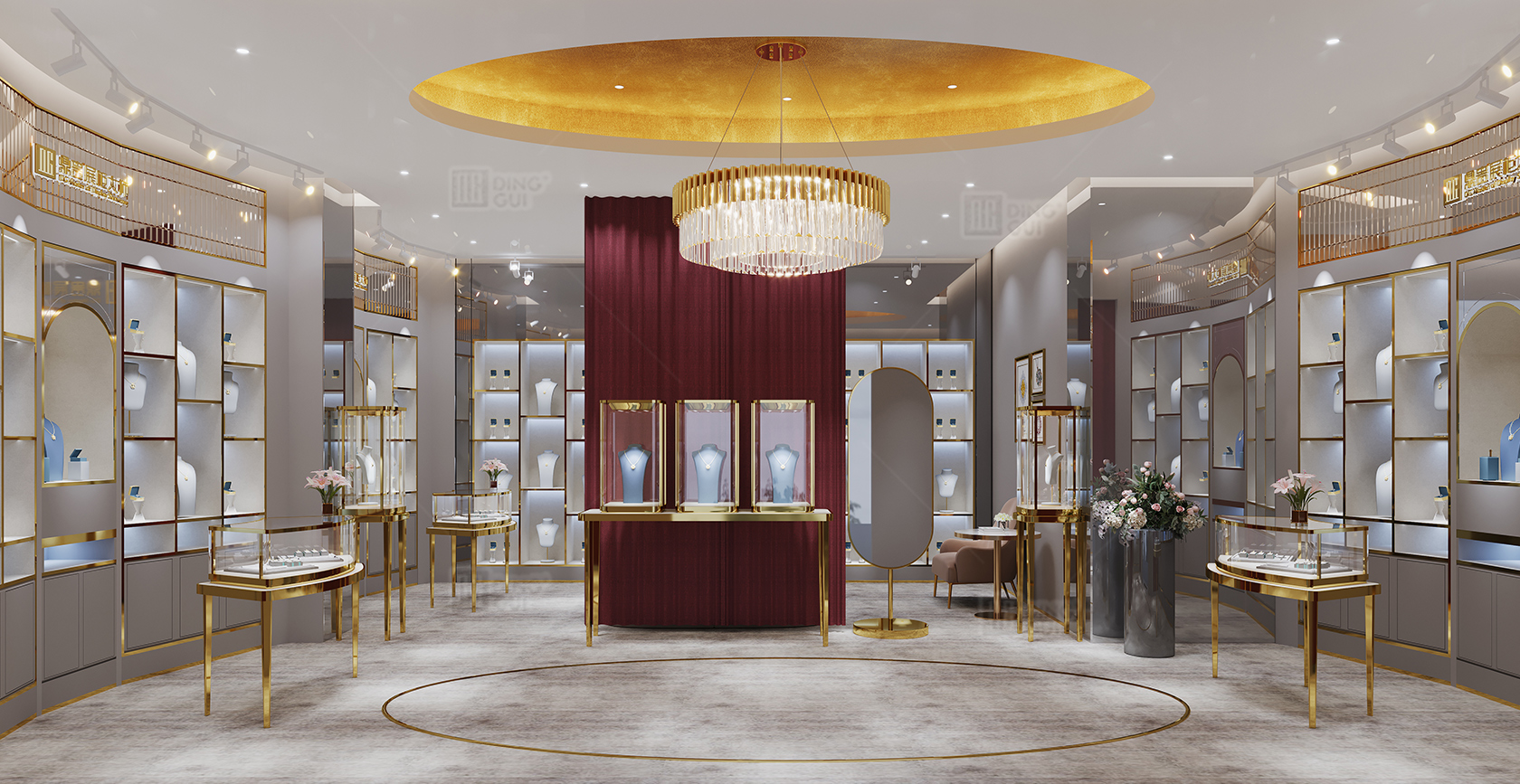 High-end luxury jewelry brand custom showcase project in Dubai1 1