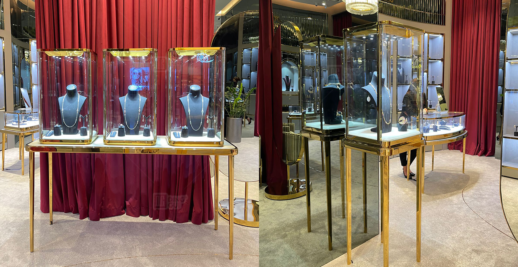 High-end luxury jewelry brand custom showcase project in Dubai1 3