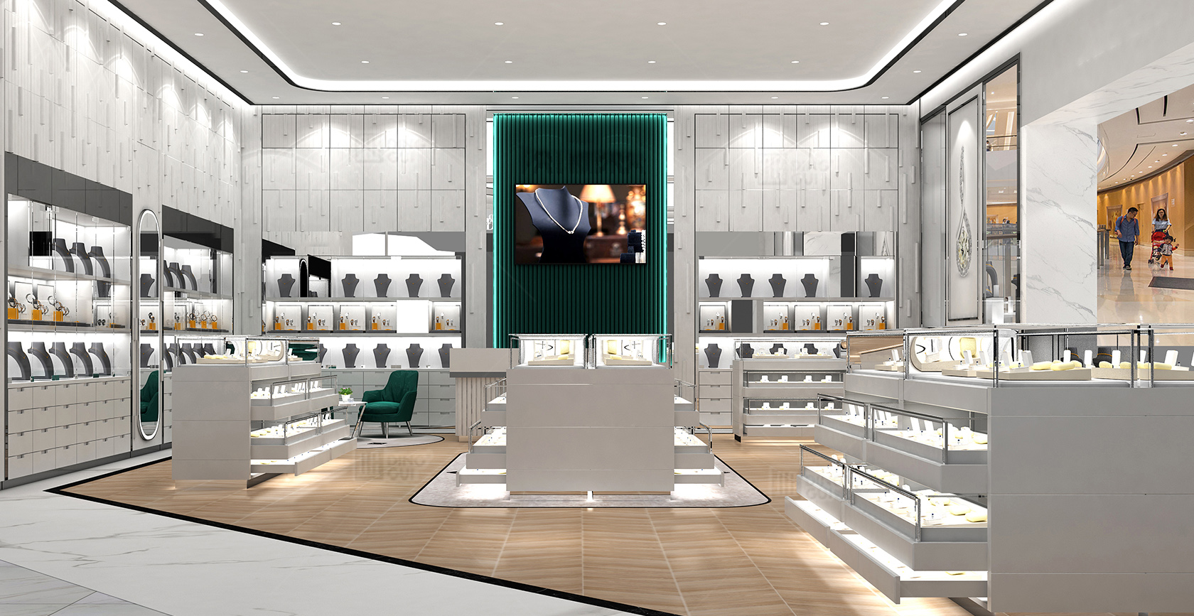 High-End Jewelry Showcase Project In Saudi Arabia1 1