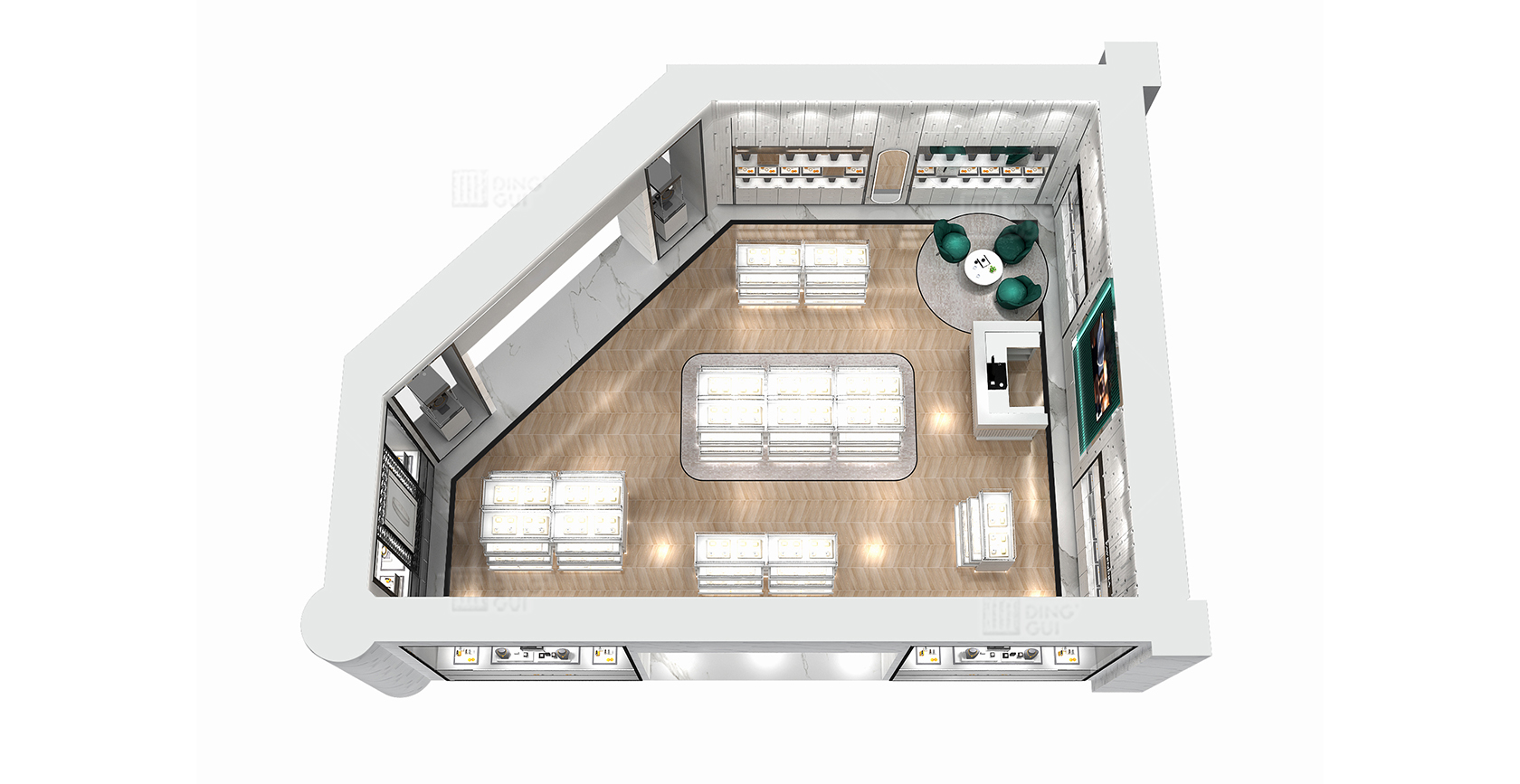 High-End Jewelry Showcase Project In Saudi Arabia1 4