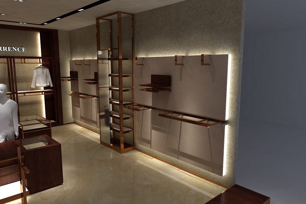 Retailing Custom Clothes Fashion Display Racks 4