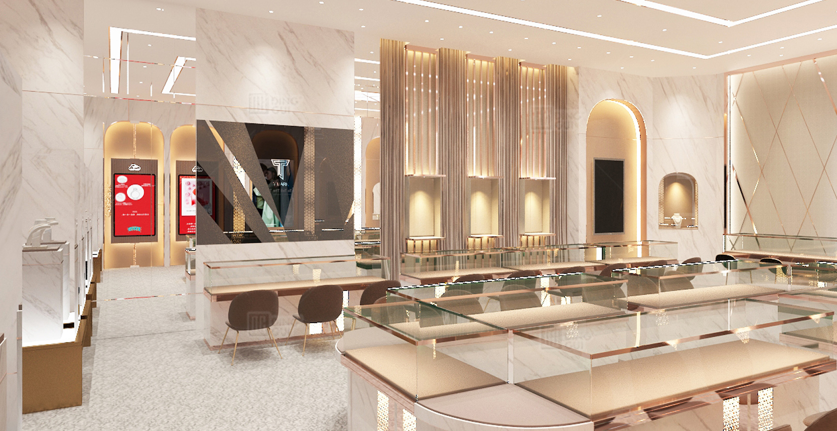 Chow Tai Fook international high-end jewelry chain brand display project 2