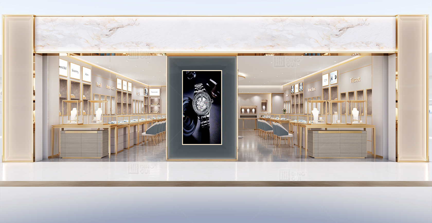 Costa Rica luxury jewelry and watch collection store project 1