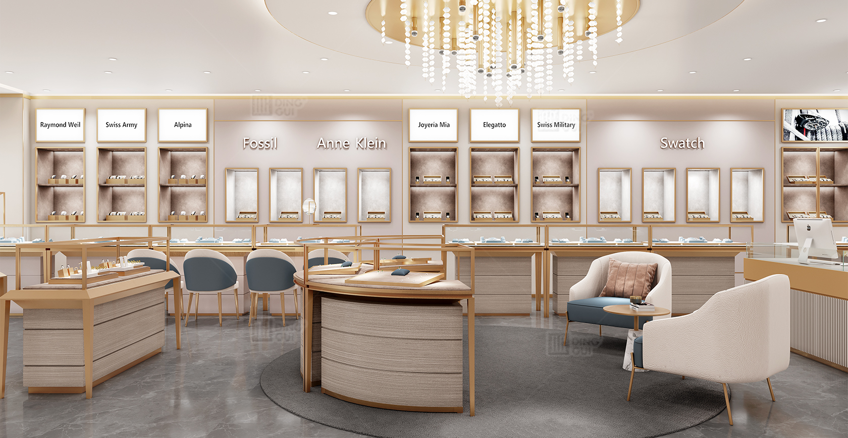 Costa Rica luxury jewelry and watch collection store project 2