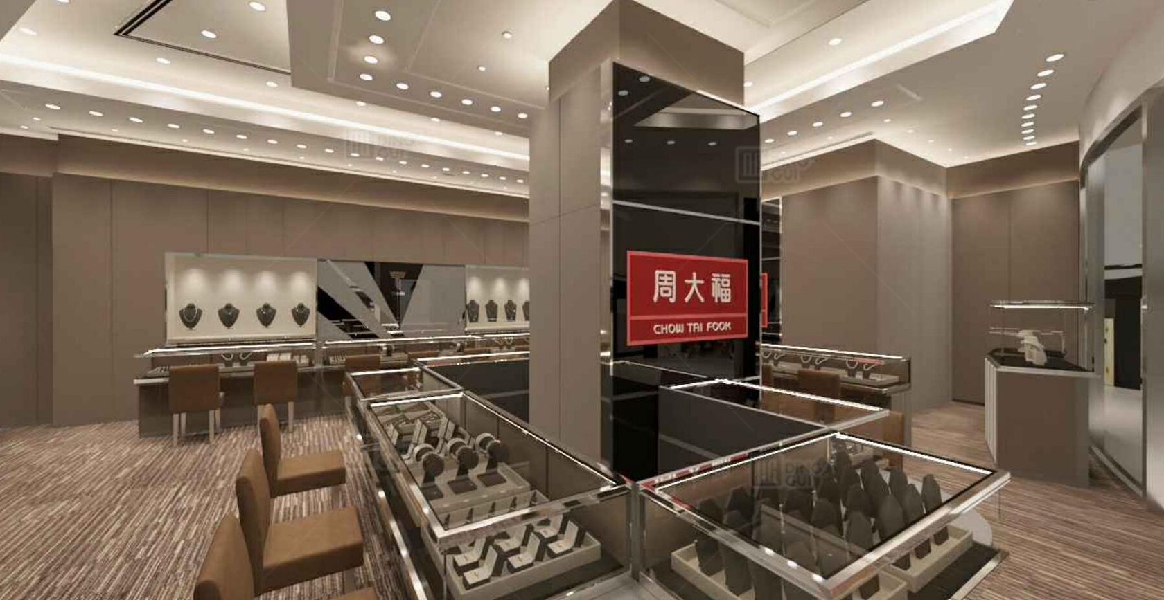 Chow Tai Fook showcaseproject voor luxe sieradenmerken 3