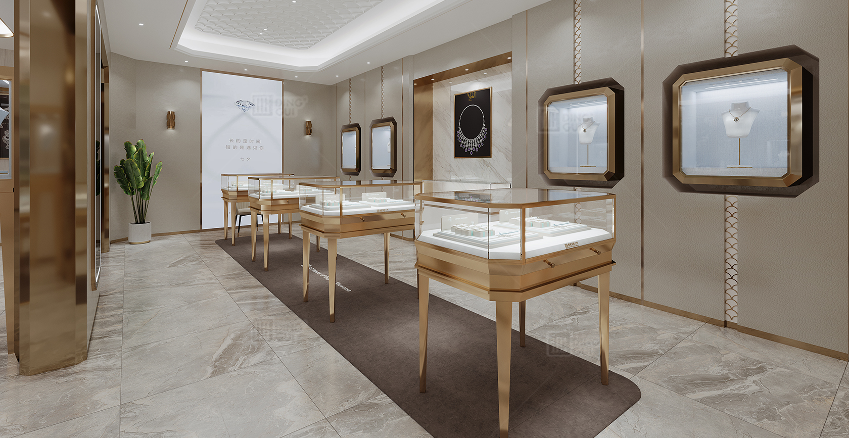 Saudi High-end Jewelry Store Design Project 2