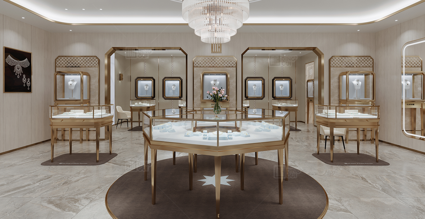 Saudi High-end Jewelry Store Design Project 1