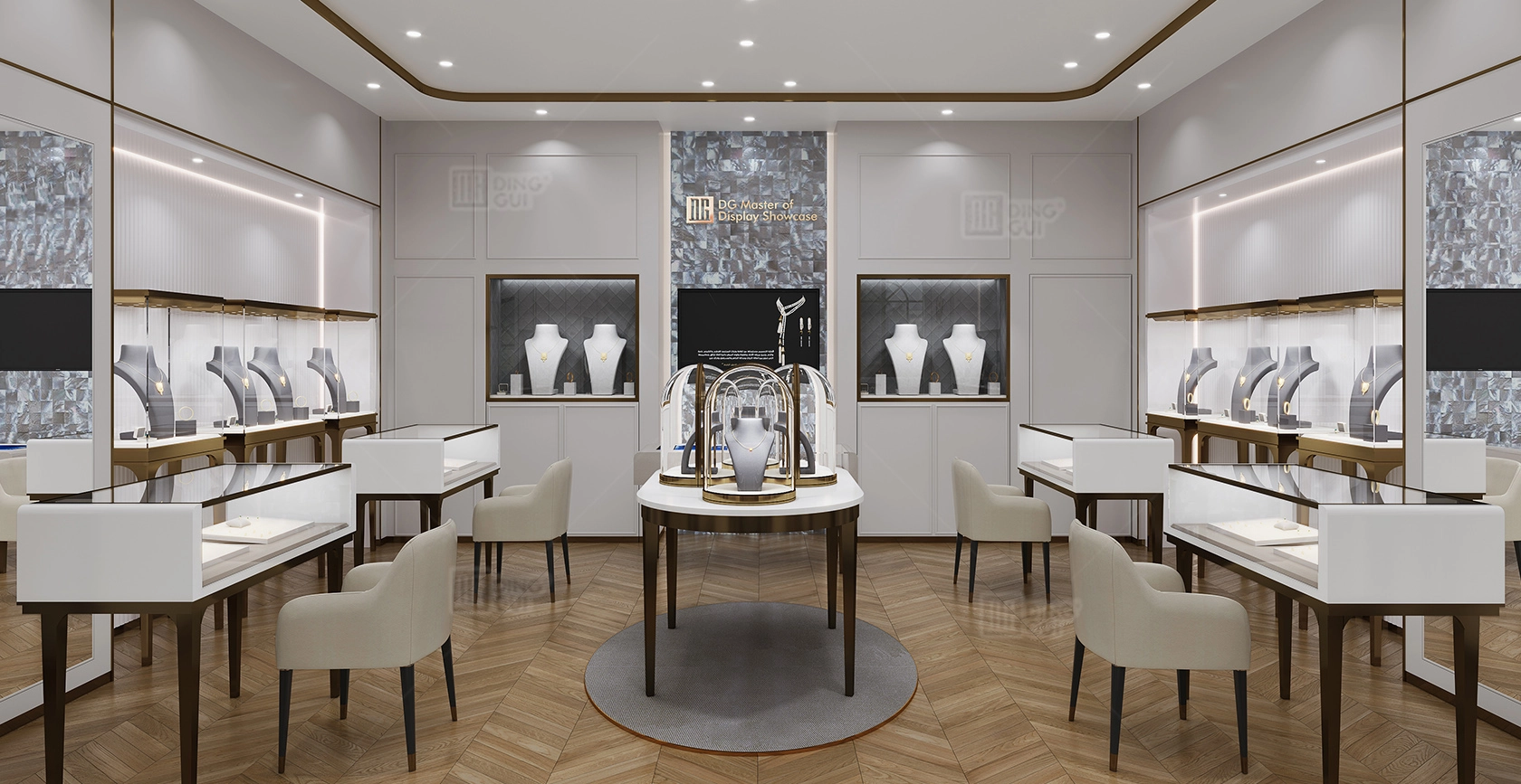 One Stop Solution of High-End Jewellery Display Project In Qatar 1