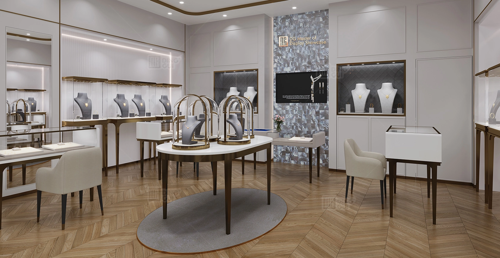 One Stop Solution of High-End Jewellery Display Project In Qatar 2