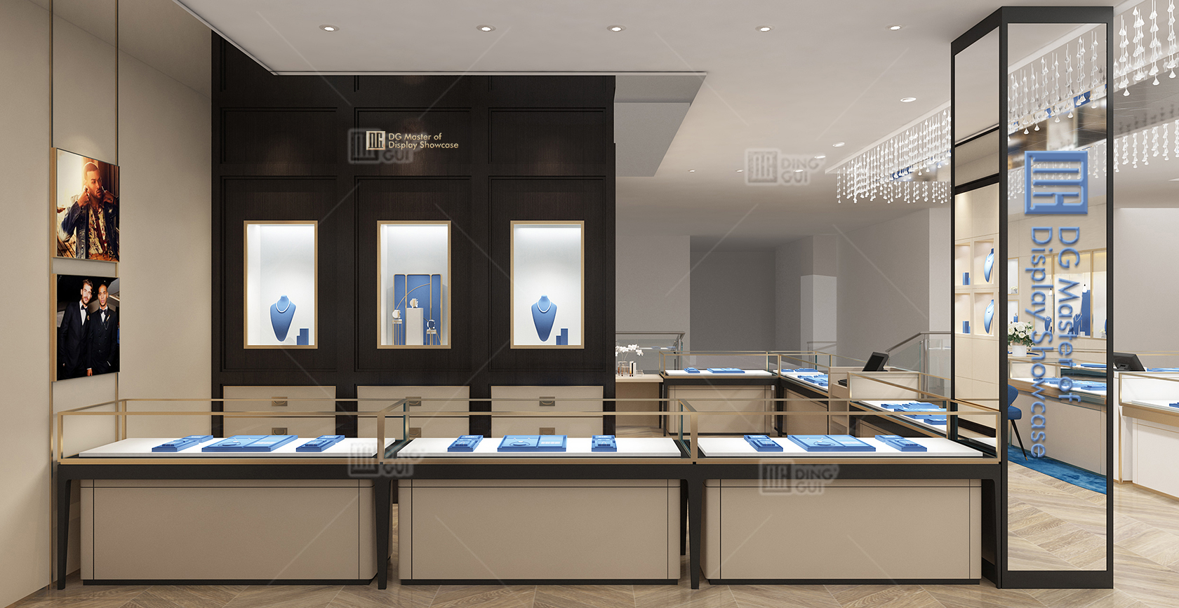 Customized Showcase Project for High-End USA Luxury Diamond and Watch Brand 3