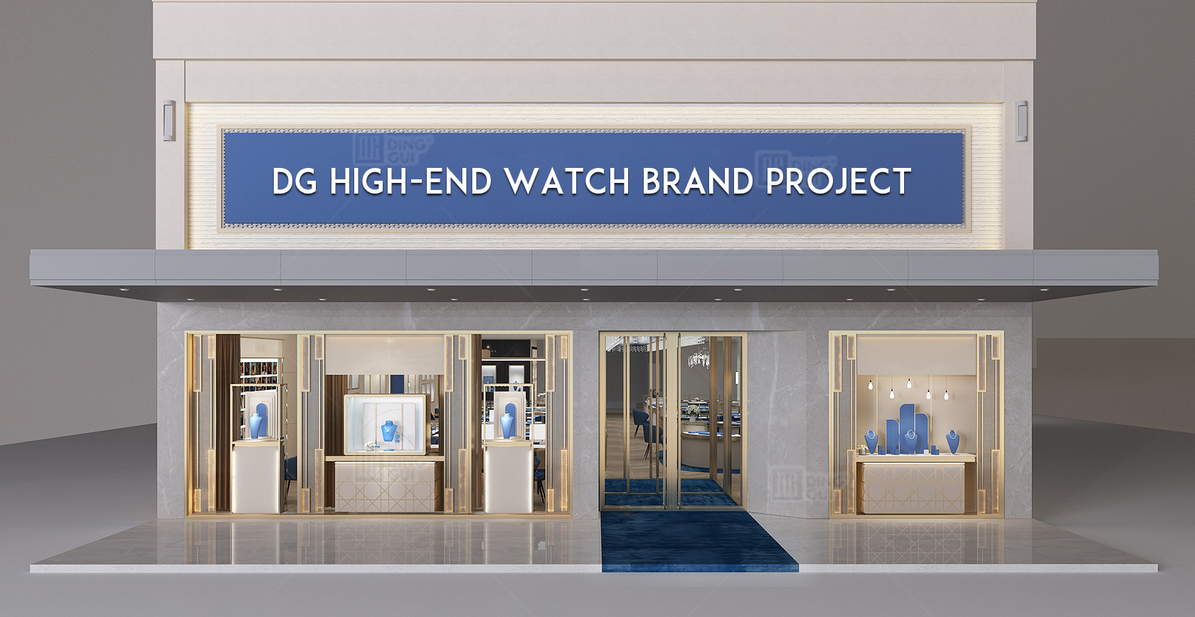 Customized Showcase Project for High-End USA Luxury Diamond and Watch Brand 1